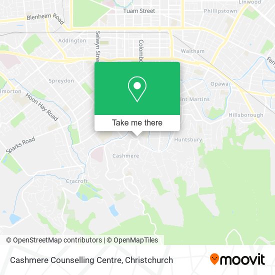 Cashmere Counselling Centre map