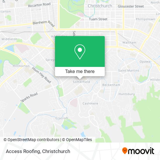 Access Roofing map