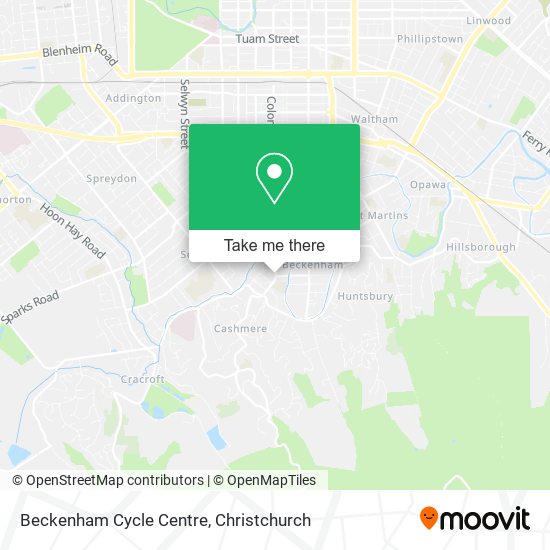 Beckenham Cycle Centre map