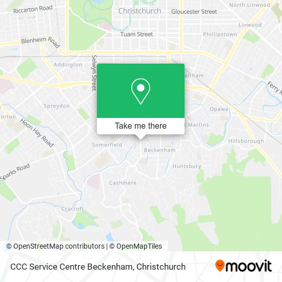 CCC Service Centre Beckenham map