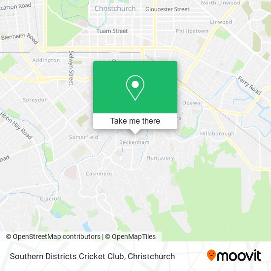 Southern Districts Cricket Club map