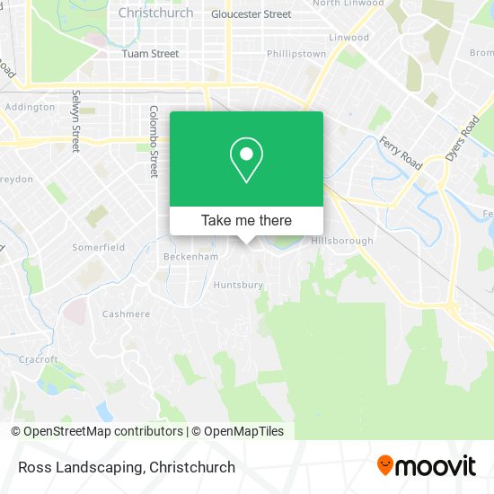 Ross Landscaping map