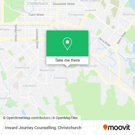 Inward Journey Counselling map