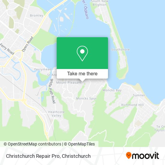 Christchurch Repair Pro map