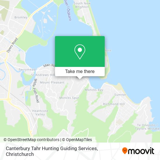 Canterbury Tahr Hunting Guiding Services map
