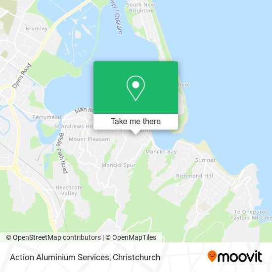 Action Aluminium Services map