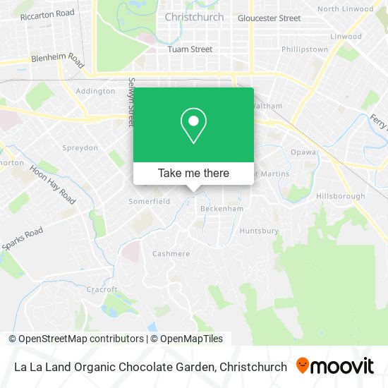 La La Land Organic Chocolate Garden map