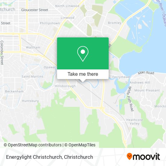 Energylight Christchurch map