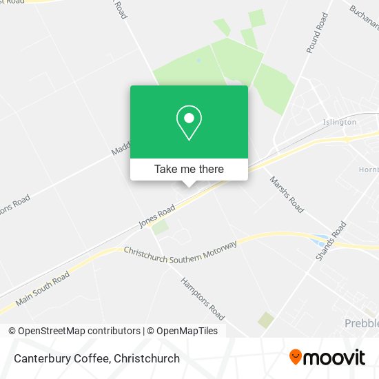 Canterbury Coffee map