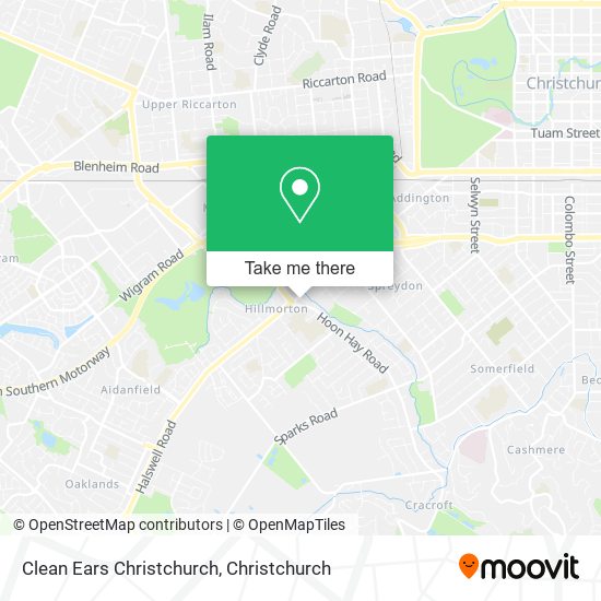 Clean Ears Christchurch map