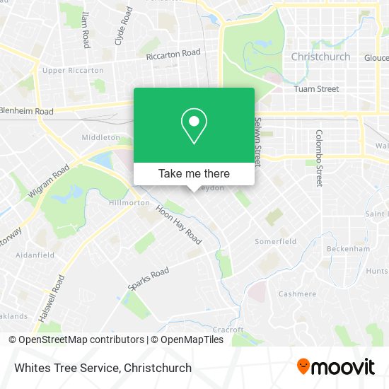 Whites Tree Service map