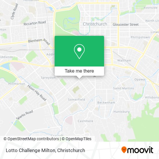 Lotto Challenge Milton map