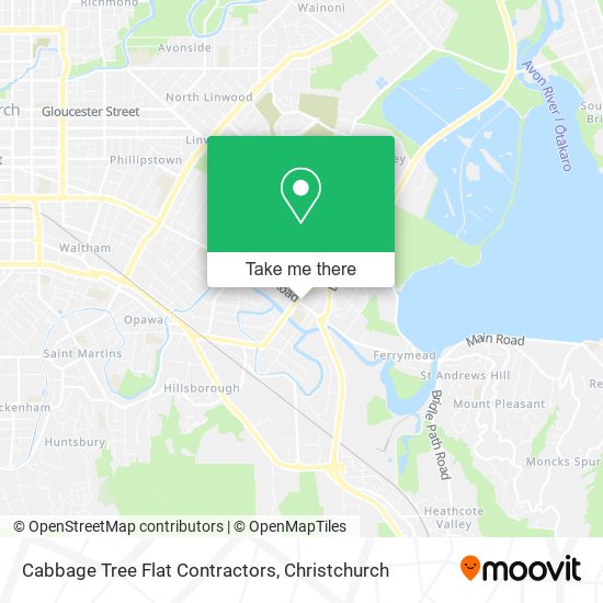 Cabbage Tree Flat Contractors map