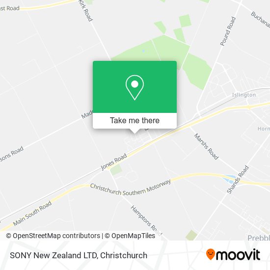 SONY New Zealand LTD map