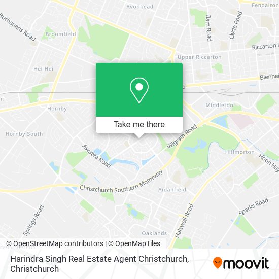 Harindra Singh Real Estate Agent Christchurch map