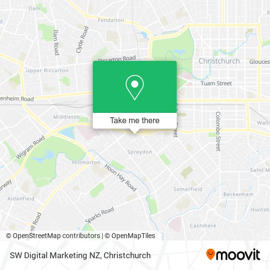 SW Digital Marketing NZ map