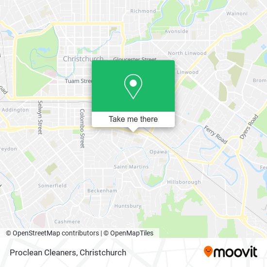 Proclean Cleaners map