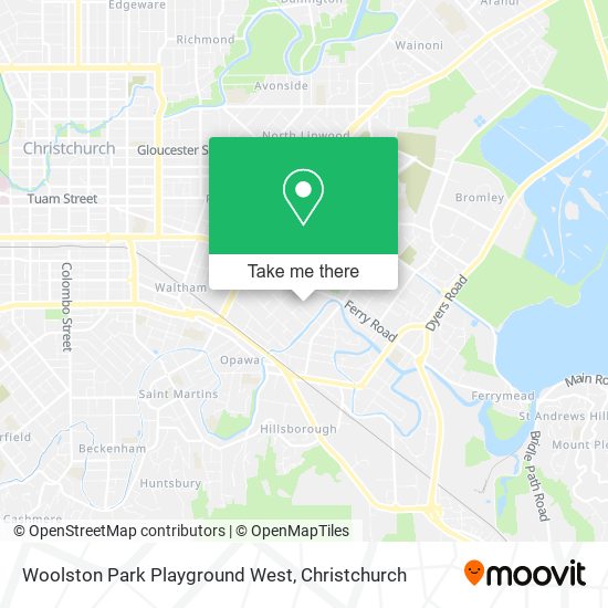 Woolston Park Playground West map