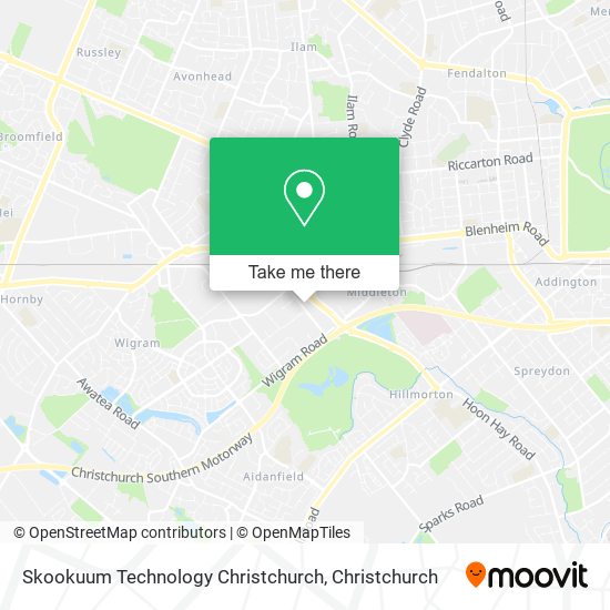 Skookuum Technology Christchurch map