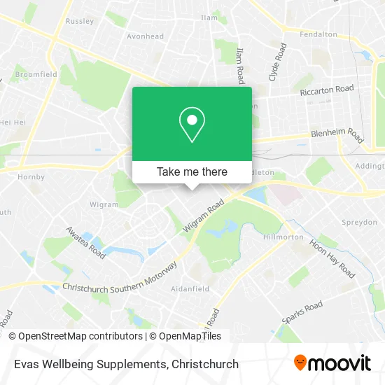 Evas Wellbeing Supplements map