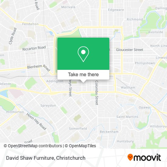 David Shaw Furniture map