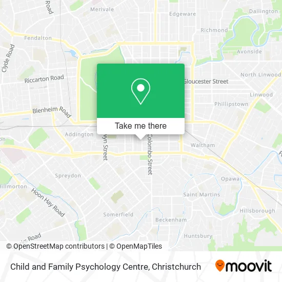 Child and Family Psychology Centre map