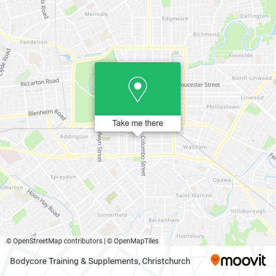 Bodycore Training & Supplements map
