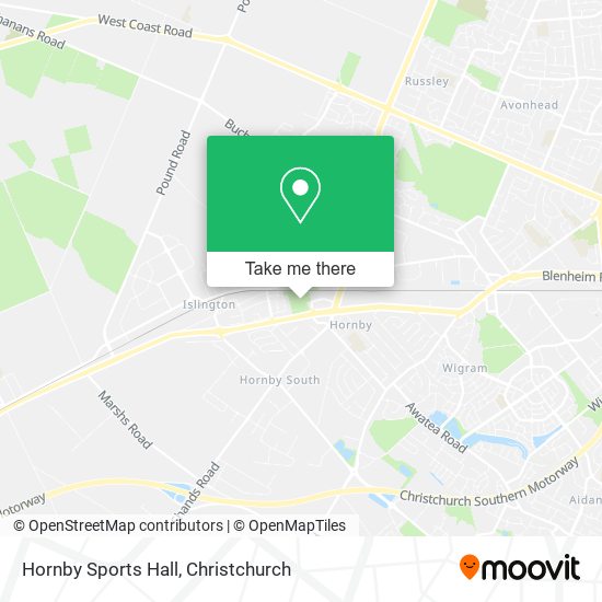 Hornby Sports Hall地图