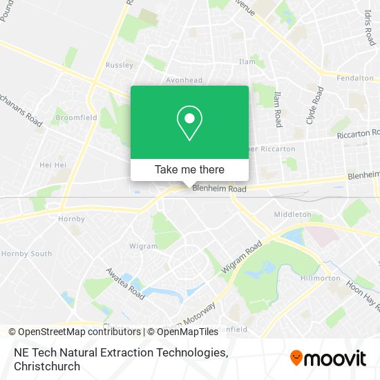 NE Tech Natural Extraction Technologies map