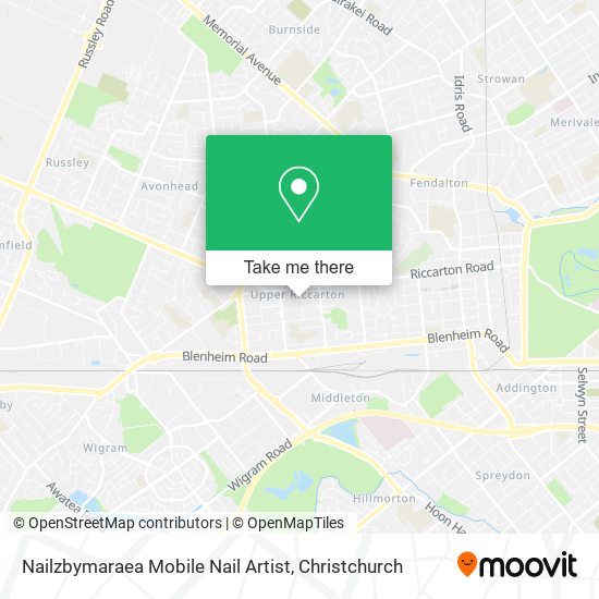 Nailzbymaraea Mobile Nail Artist map