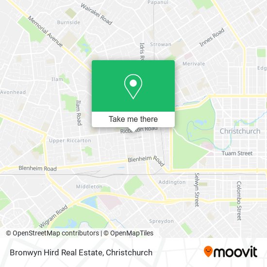 Bronwyn Hird Real Estate map