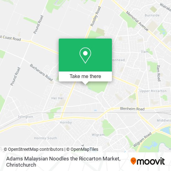 Adams Malaysian Noodles the Riccarton Market地图