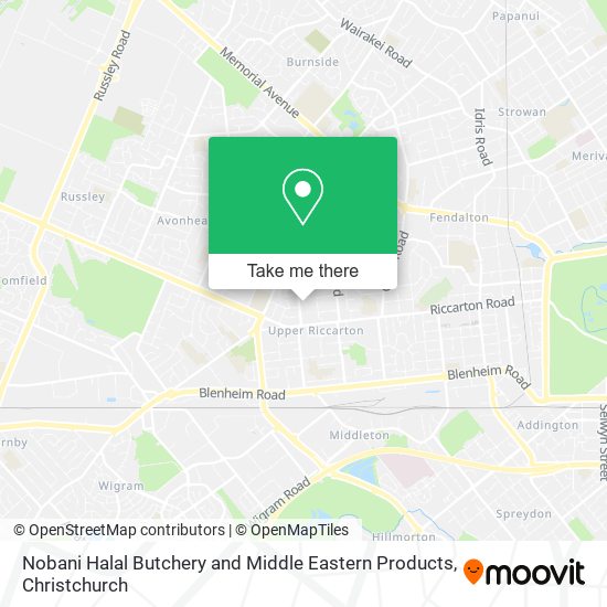 Nobani Halal Butchery and Middle Eastern Products map