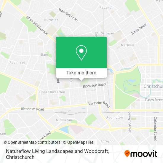 Natureflow Living Landscapes and Woodcraft map