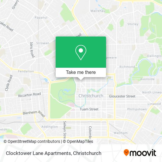 Clocktower Lane Apartments map