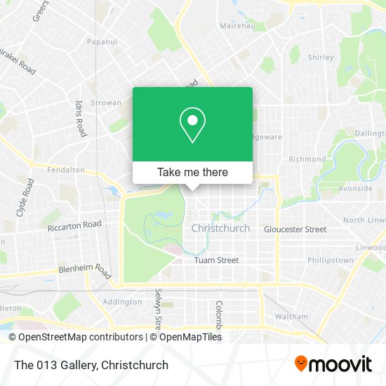 The 013 Gallery map