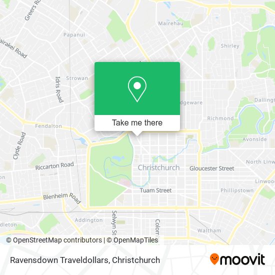 Ravensdown Traveldollars map