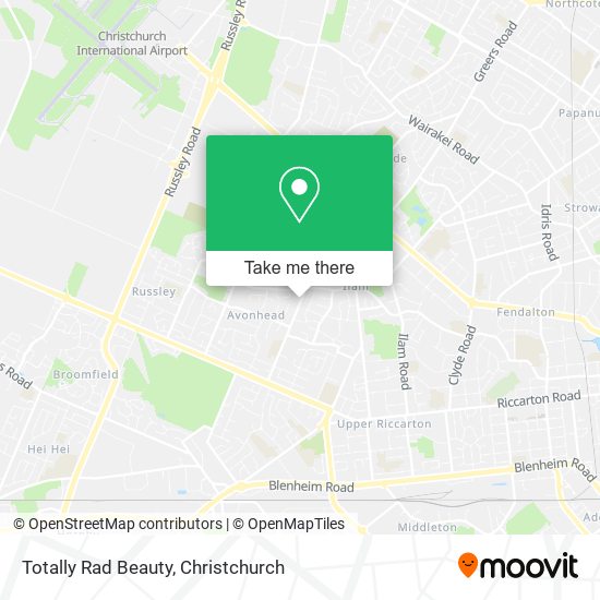 Totally Rad Beauty map