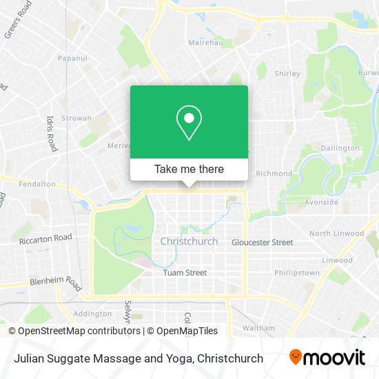 Julian Suggate Massage and Yoga map