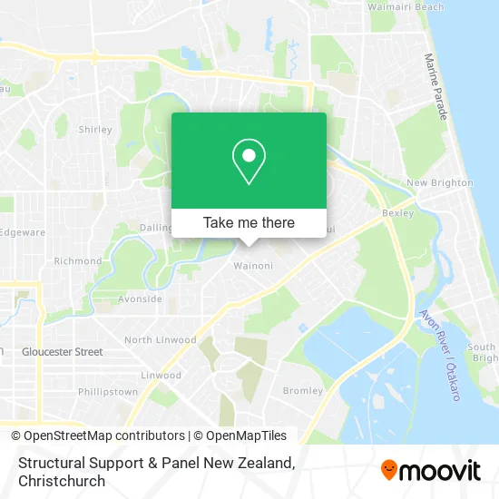 Structural Support & Panel New Zealand map