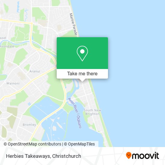 Herbies Takeaways map