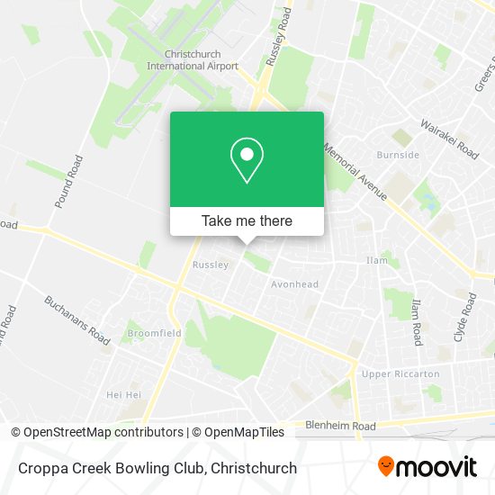 Croppa Creek Bowling Club map