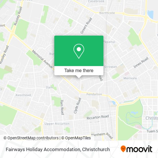 Fairways Holiday Accommodation map