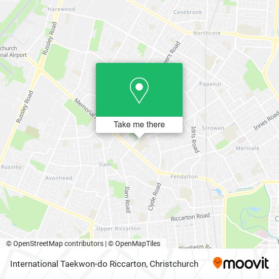 International Taekwon-do Riccarton map