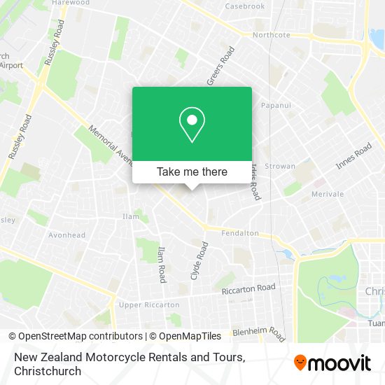 New Zealand Motorcycle Rentals and Tours地图