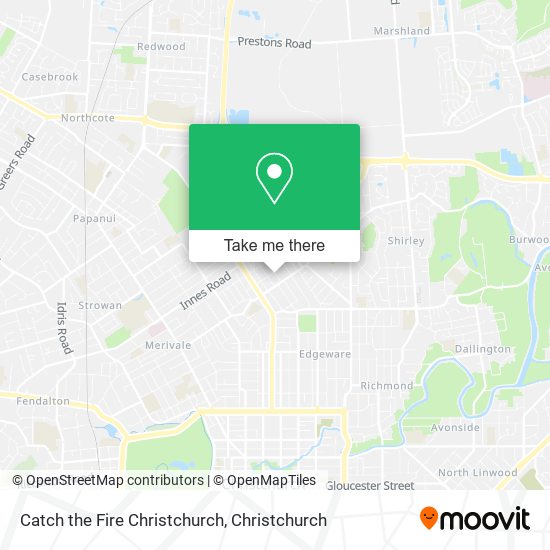 Catch the Fire Christchurch map
