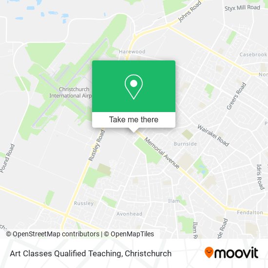 Art Classes Qualified Teaching map