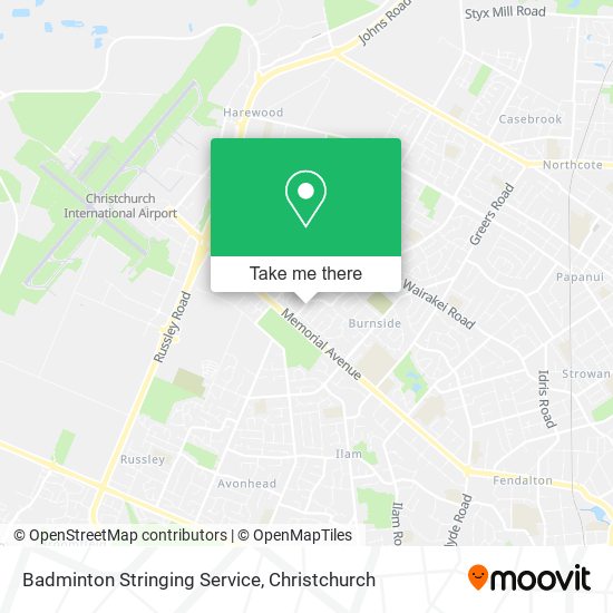 Badminton Stringing Service map