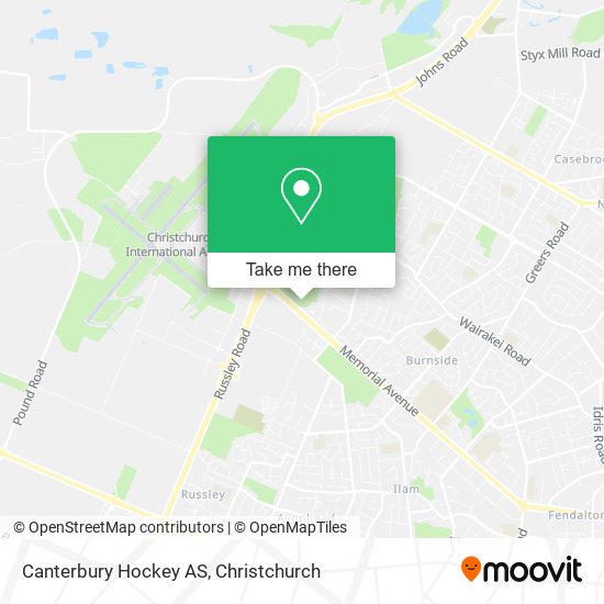 Canterbury Hockey AS map