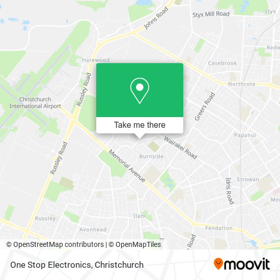 One Stop Electronics map